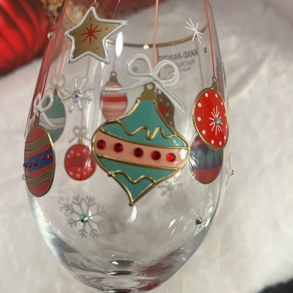 10 inches tall Christmas bulb sparkling wine glass perfect . - Picture 5 of 7
